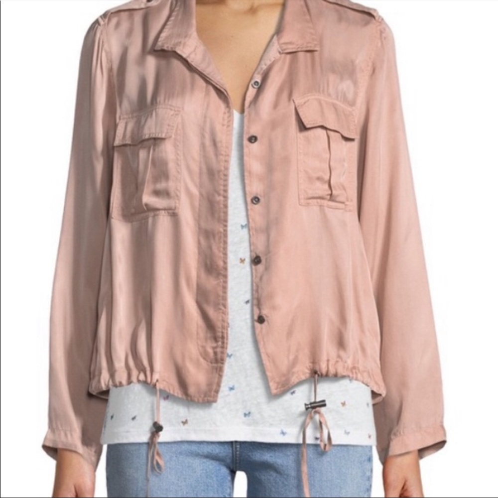 Kensie Rowen Button-Front Utility Jacket In Rose - image 1